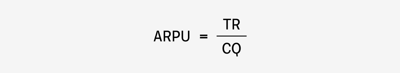 ARPU: формула