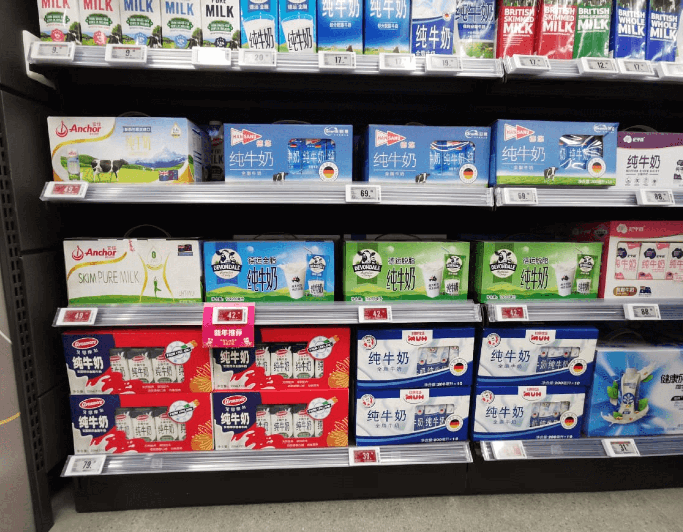 Как продается молоко в Китае