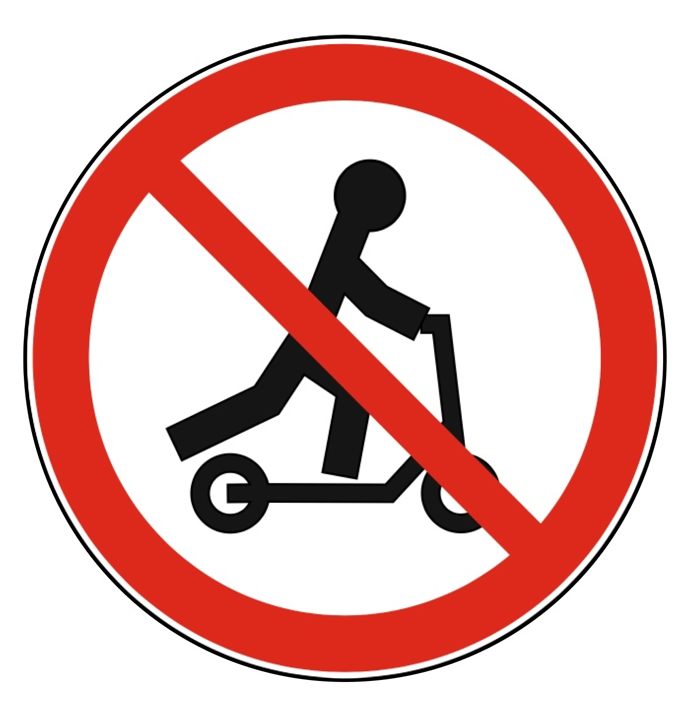 Дорожный знак «Движение на СИМ запрещено»