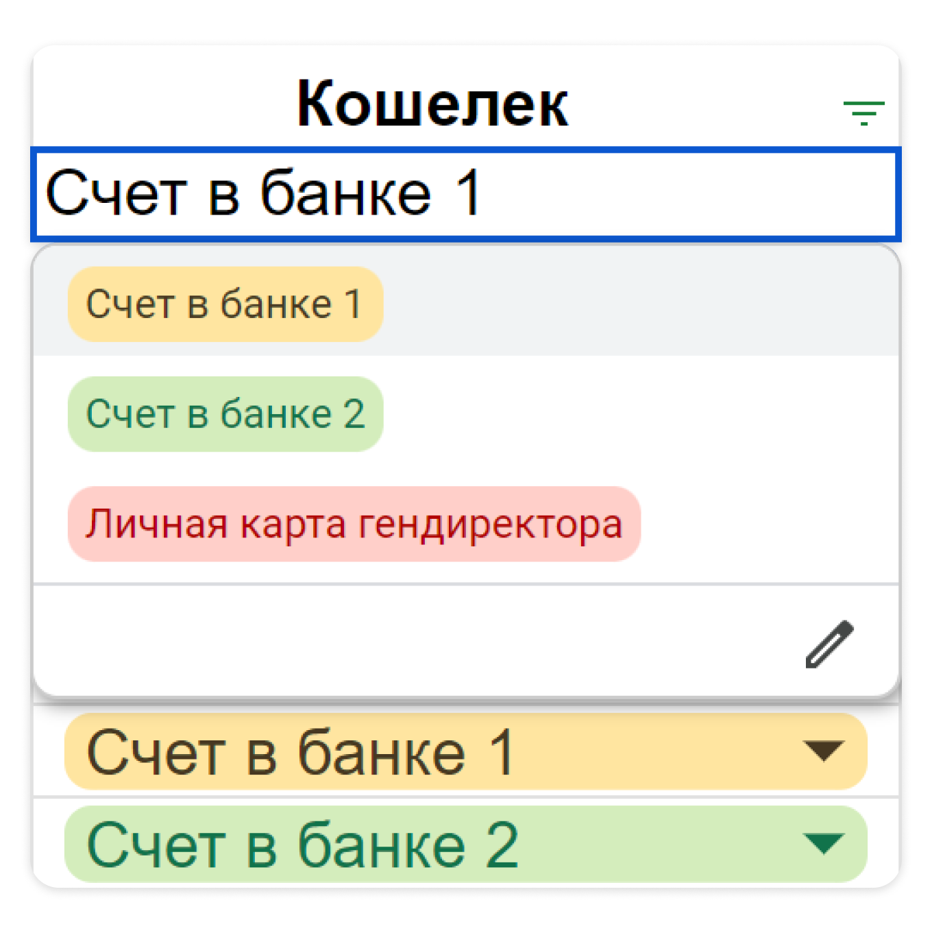 Как записать все счета бизнеса и начальные остатки