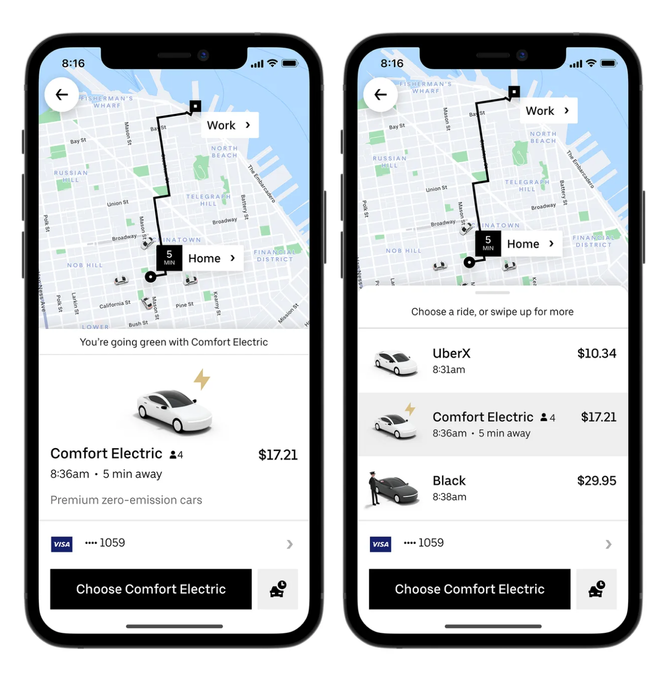 Мобильное приложение для поиска и вызова такси Uber