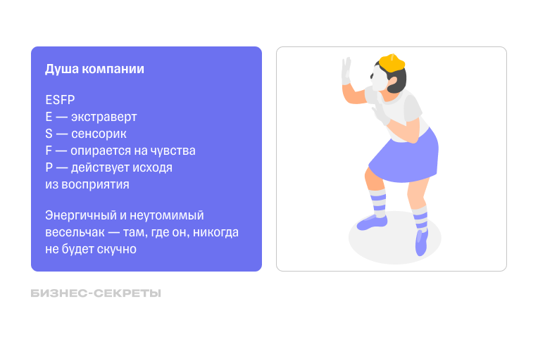 Тип личности по MBTI: душа компании — ESFP