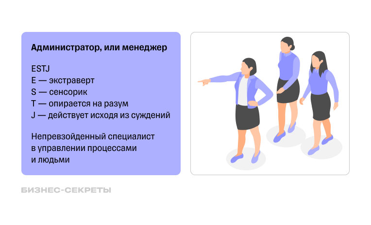 ип личности по MBTI: администратор, или менеджер, — ESTJ