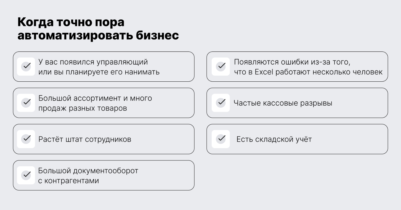 Когда нужно автоматизировать бизнес